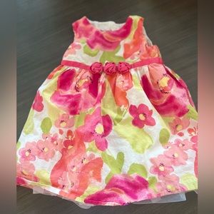 Pink floral dress